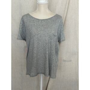 Rag & Bone Jean Short Sleeve Grey Pocket Tee Size Large